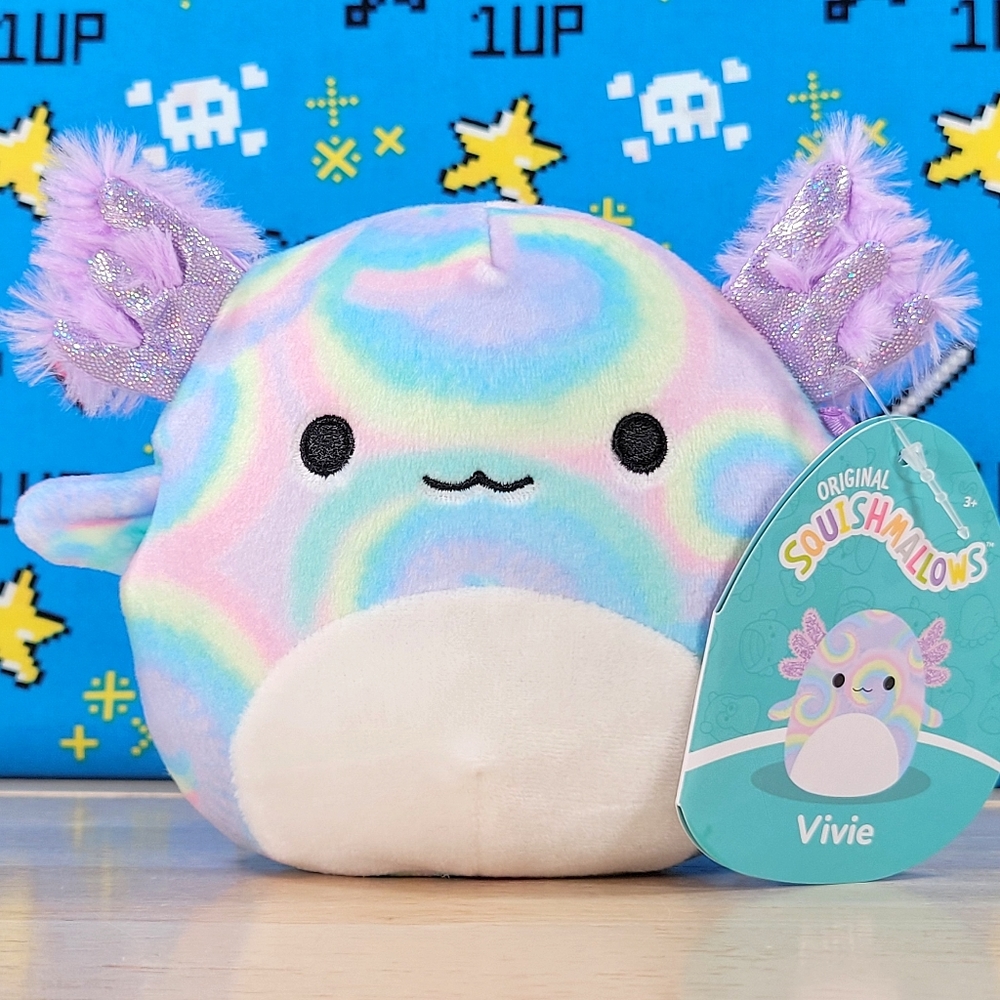 Squishmallow Vivie the Axolotl 5" UltraSoft Stuffed Sealife Squad Toy Plush NWT